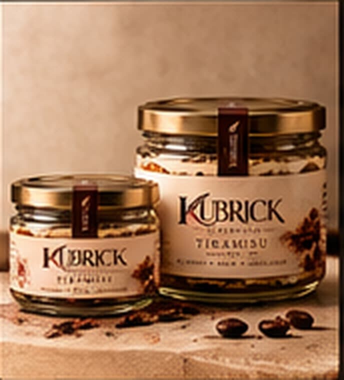 Kubrick tiramisu jars together